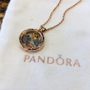 Pandora rose gold floating locket